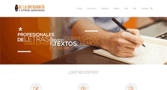 Desktop Screenshot of ortografiaydemonios.com.ar