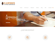 Tablet Screenshot of ortografiaydemonios.com.ar